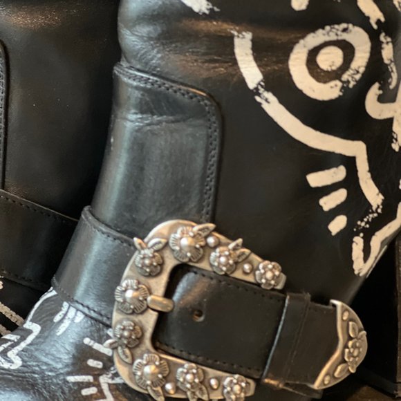 Coach X Keith Haring Western Moto Bootie - Picture 8 of 11